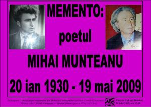 afis Poetul Mihai Munteanu2